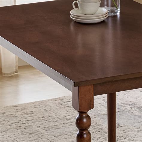 Buy Helios Franklin Solid Wood 4-Seater Dining Table - Walnut from ...