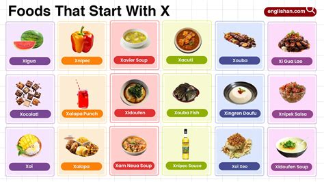 Foods That Start With X In English With Pictures
