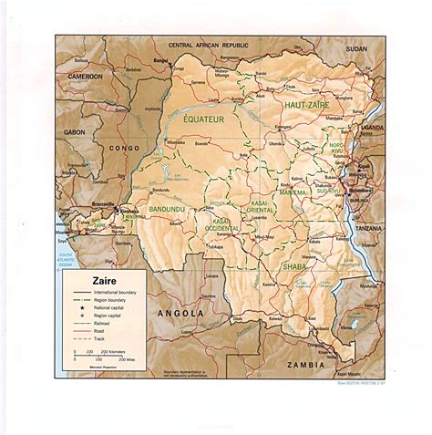 Map Of Zaire In Africa