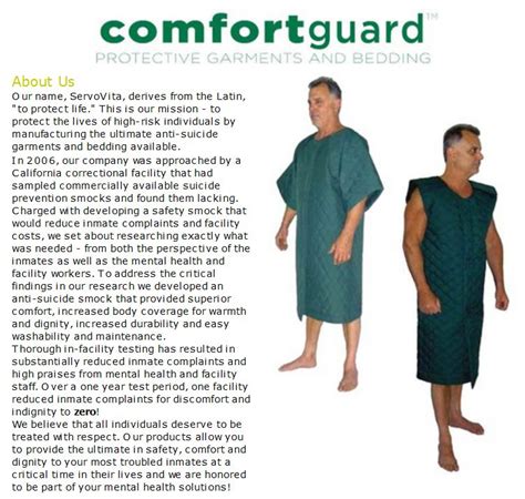 Anti-Suicide Smock for William Moreno