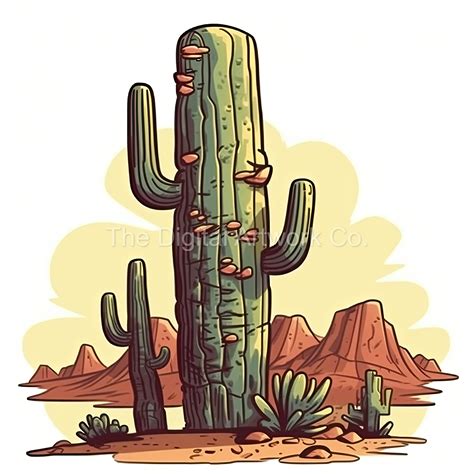 12 High Quality Designs of Desert Cactus Clip Art 12 Jpgs - Etsy