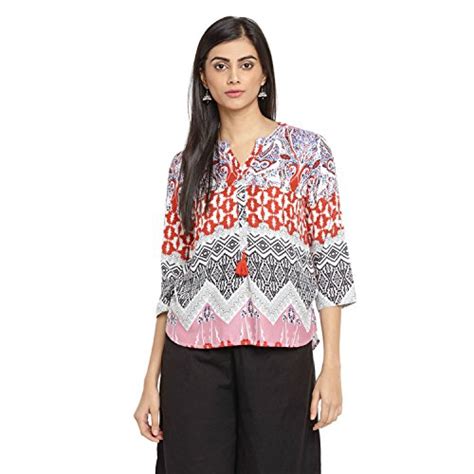 Akkriti By Pantaloons Women's Straight Kurta (110040830001_Small_Red ...