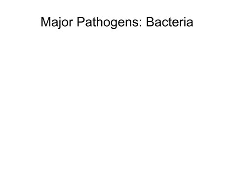 5 - Bacteria Pathogens | PPT