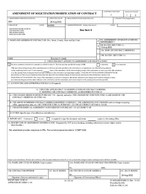Fillable Online www.fs.usda.govsitesdefaultAMENDMENT OF SOLICITATION ...