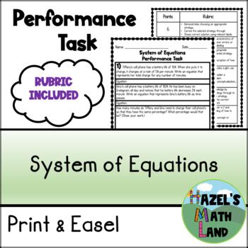 Image result for Math Performance Task Rubric