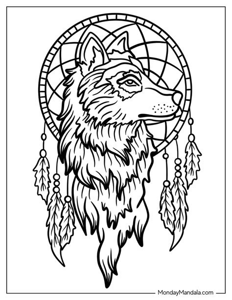 Dream Catchers Coloring Pages With Cool Background [2025]