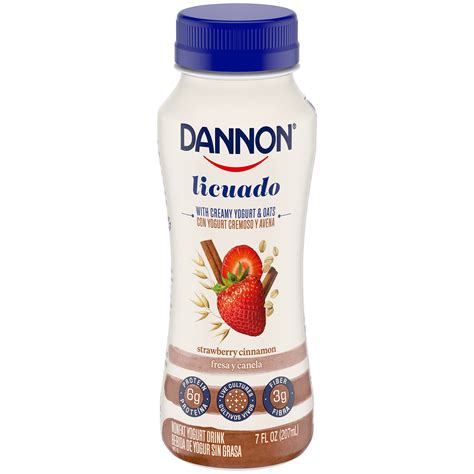 Dannon Nonfat Strawberry Cinnamon Yogurt - 7 fl oz. India | Ubuy