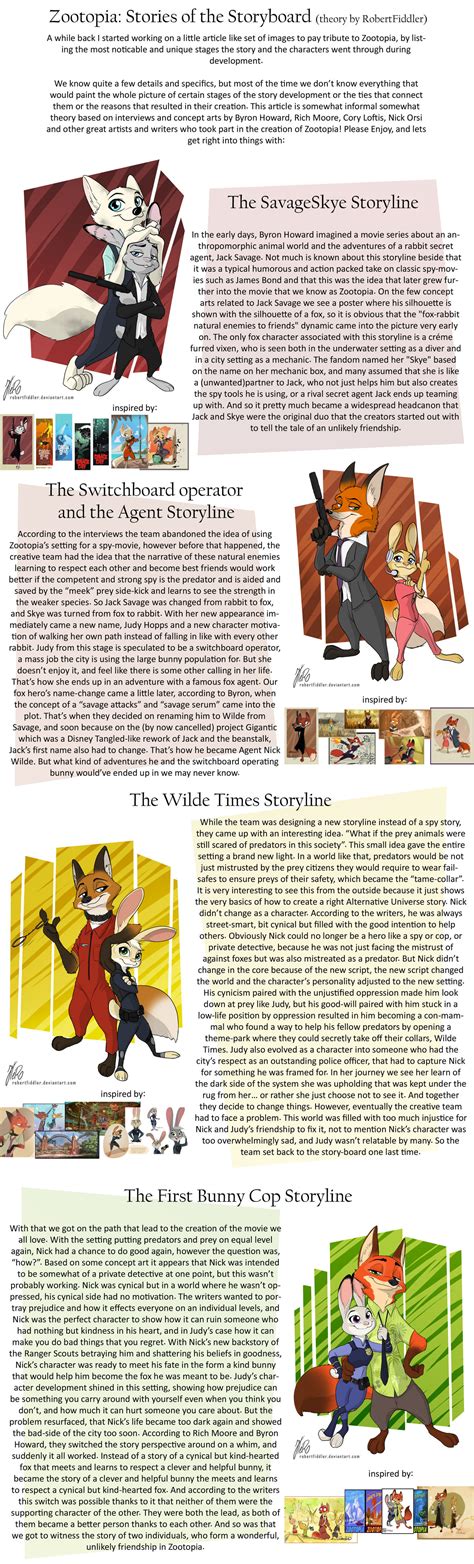 The Story of the Storyboard – Zootopia Development Timeline – Zootopia ...