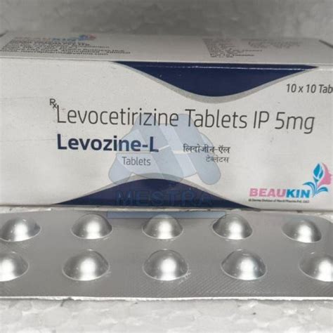 Levozine L Levocetirizine 5mg Tablets Manufacturer, Exporter from Haridwar