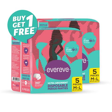 Evereve Period Panties M-L 5s-M-L | Leak-Proof Underwea – Evereve online