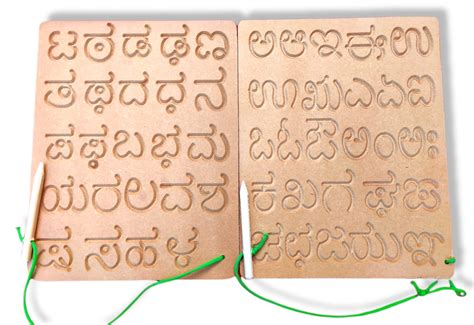 Buy Kannada Combo Set Consonants Letters with Dummy Pencil Educational ...