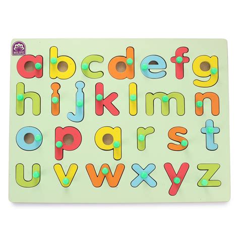 Hilife English Alphabet Knobbed Puzzle- Lowercase – The Moms Darling ...