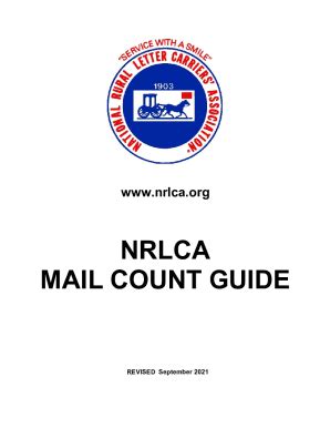 Fillable Online NRLCA MAIL COUNT GUIDE - Ruralinfo.netNRLCA ...