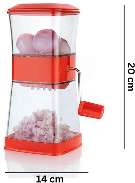 Kitchub 2 in 1 Onion Chopper and Plastic Chilli Cutter/Vegetable Cutter ...