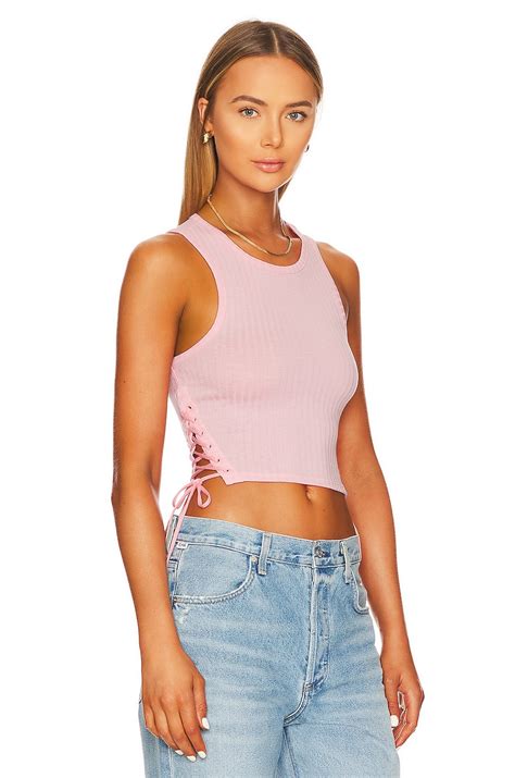 Lovers and Friends Garcelle Top in Peony Pink | REVOLVE