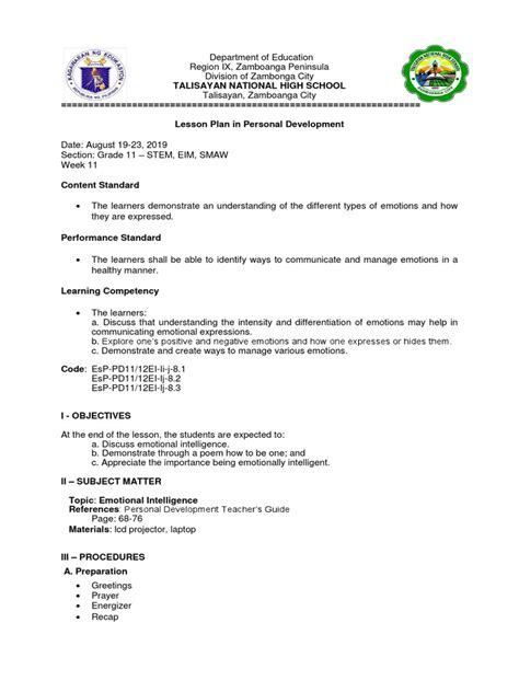 Emotional Intelligence Learning Objectives 的图像结果