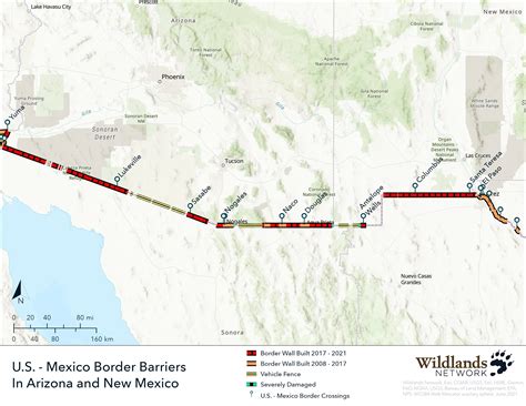 Mapping the Border Wall in Arizona and New Mexico — Wildlands Network
