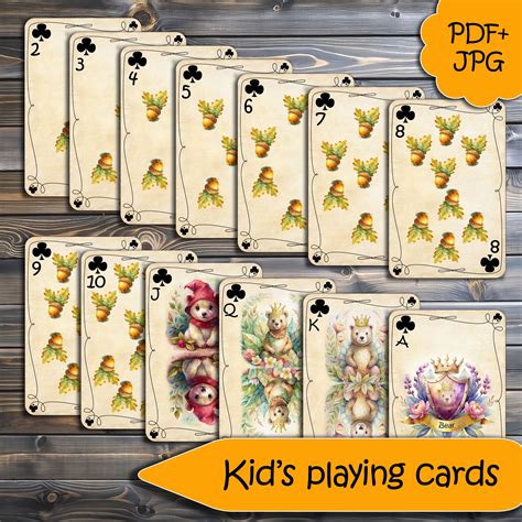 Printable Playing Cards For Kids
