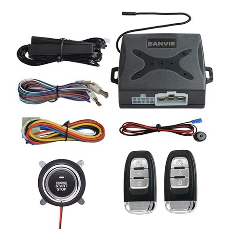 Buy BANVIE ① Passive keyless Entry Car Alarm System + ② Remote Engine ...