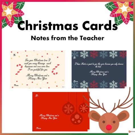 Merry Christmas Teacher Card Printable - Printable Free Templates