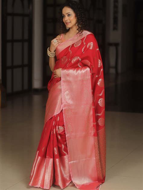 Buy Silk Blend Saree Online At Best Price