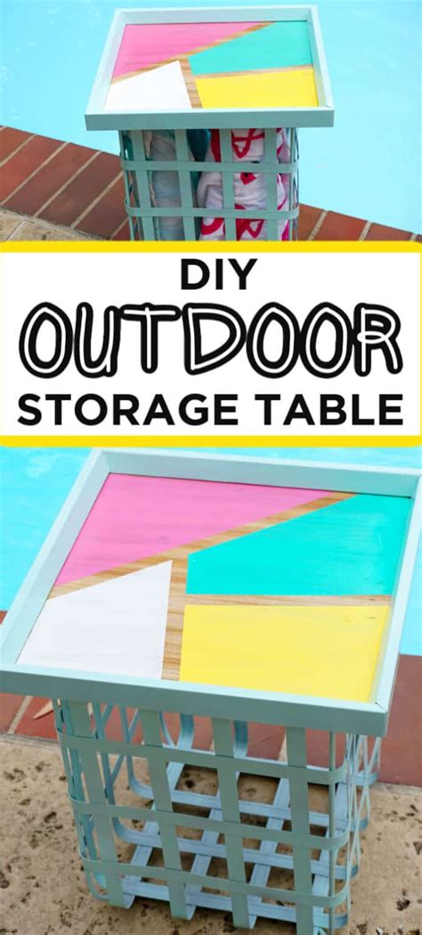 Image result for Small Outdoor Storage Table