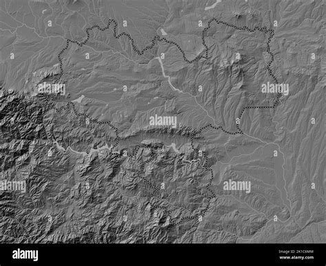 Haskovo, province of Bulgaria. Bilevel elevation map with lakes and rivers Stock Photo - Alamy