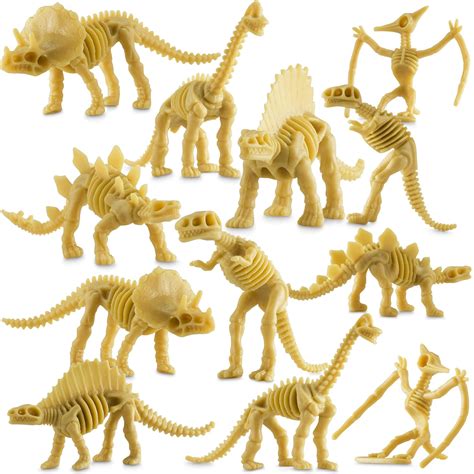 Buy Bedwina Dinosaur Fossil Skeleton (24 Pieces) Assorted Figures Dino ...