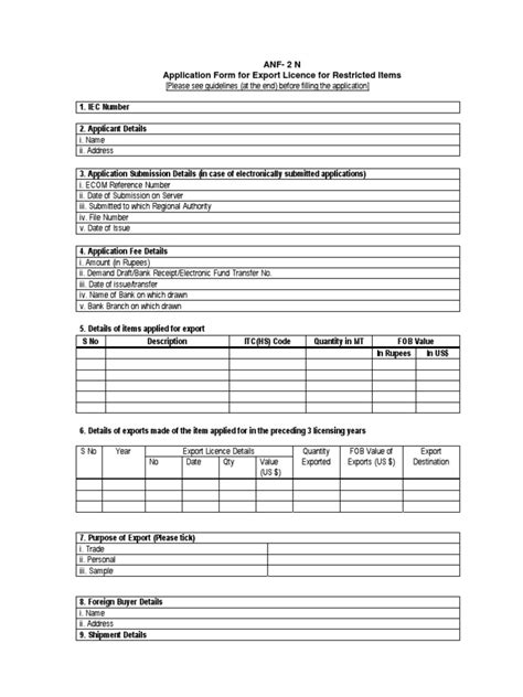 Image result for Import Export License Sample