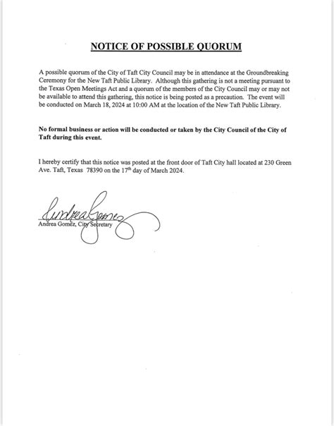 Ground Breaking of the New Taft Public Library - City of Taft, Texas