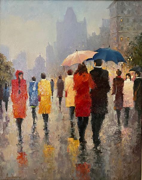 Rainy Street Painting