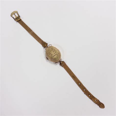 14K Gold Croton Antique Bracelet Watch