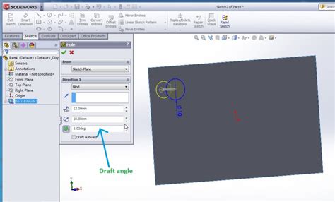 Image result for SolidWorks Add a Through Hole