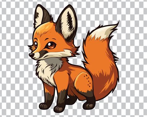 Fox Clip Art Sitting Fox PNG Transparent Images Free Download | Vector