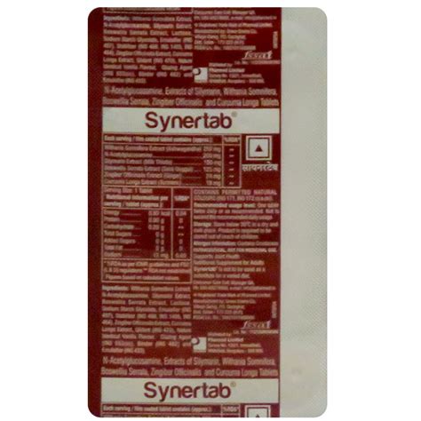 Synertab Tablet 10's | Uses, Side Effects, Price | Apollo Pharmacy