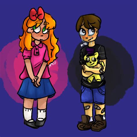 elizabeth and CC afton(fnaf fanart) by MadMaddyGirl on DeviantArt