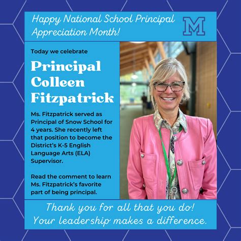 National Principal Appreciation Month - October 2023 | Middletown ...
