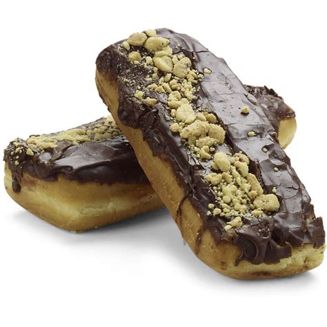 Bake Shop Chocolate Long John Donut with Peanuts (1 each) Delivery or ...