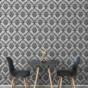 doodad Decorative Grey, Black Wallpaper Price in India - Buy doodad ...