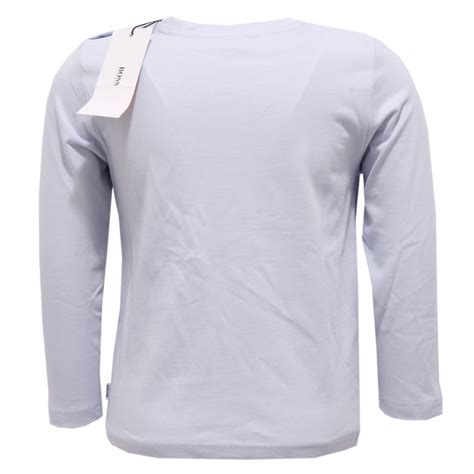 0924W maglia bimbo HUGO BOSS light blue cotton t-shirt boy kid