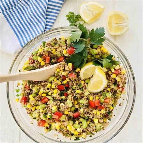 Tricolor Quinoa Salad Recipe with Sesame Vinaigrette