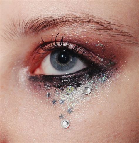 euphoria makeup glitter tears