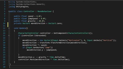 Image result for Unity Move Script
