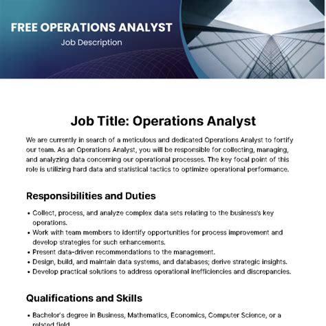 Image result for Operations Agent Job Description