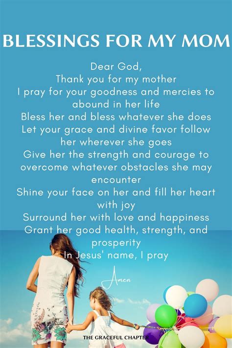 Blessings for my mom | Prayers for my mother, Good prayers ...