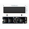 Buy Micro SATA Cables Cooling Heatsink for M.2 NGFF 2280 SM951 SM961 ...