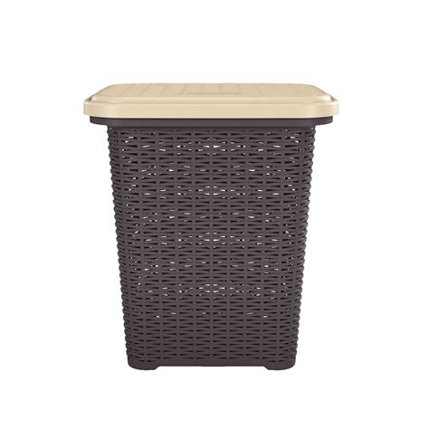 Nilkamal Elegance Laundry Basket 50 Litre with Lid | 3-Year Warranty ...