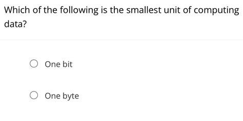 Image result for Smallest Unit of Computer Memory