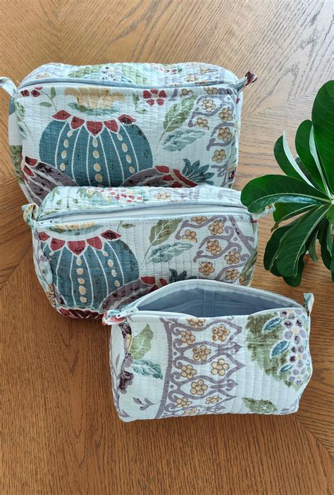 English Garden Toiletry Pouches (Set of 3) – The Quince Life
