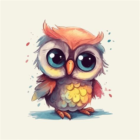 Cute Owl Drawing Cartoon